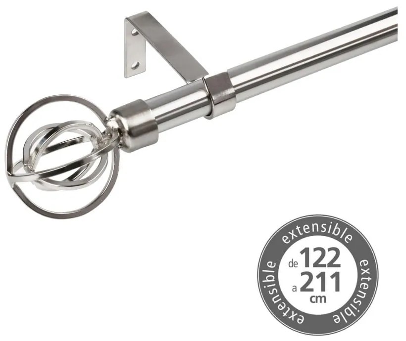 Galerie de perdea 122-211 cm extensibilă din metal – Casa Selección