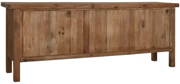 Comoda din lemn de pin reciclat, maro, Timber