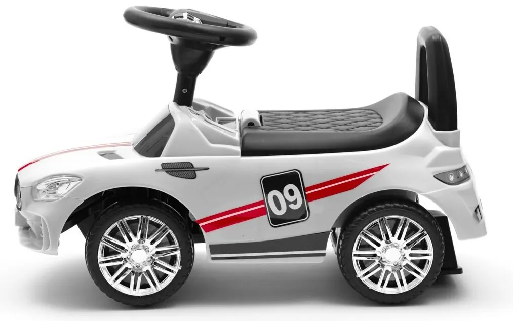 Mașinuță Baby Mix pentru copii cu sunet Racer,alb