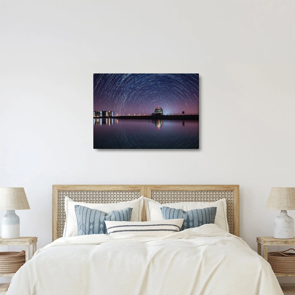 Tablou cu cerul nocturn și stele (70x50 cm)