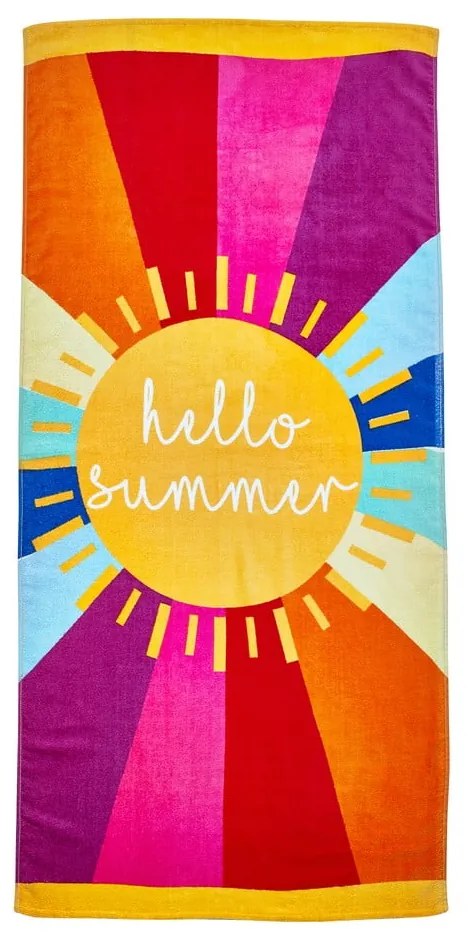 Prosop de plajă din bumbac 76x160 cm Hello Summer – Catherine Lansfield