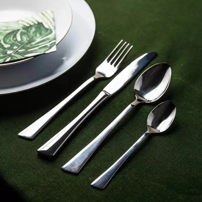 Set tacâmuri Kinghoff KH 1512, 24 piese, Pentru 6 persoane, Oțel inoxidabil, Argint