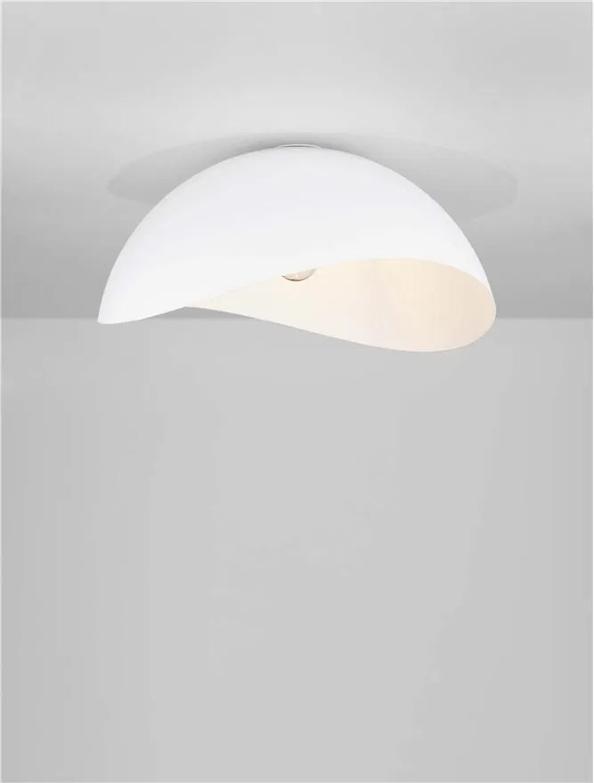 Lustra aplicata design decorativ OPSI alb D-50cm