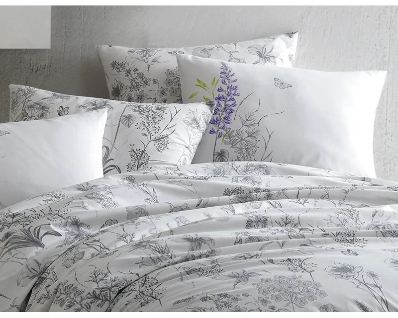 BedTex Lenjerie de pat din bumbac Myra albă, 140 x200 cm, 70 x 90 cm