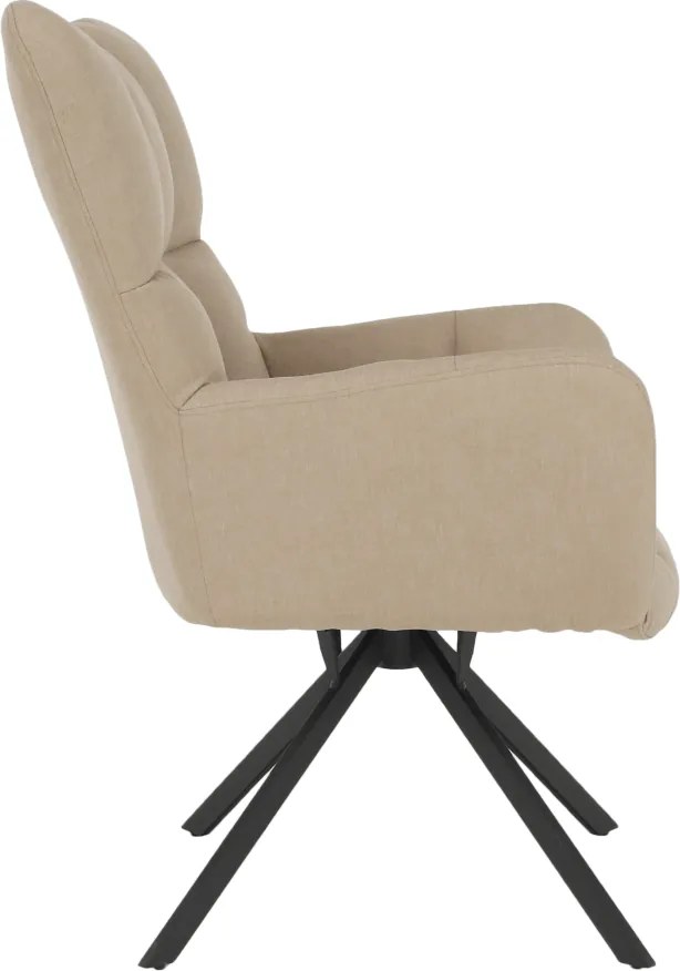 Scaun de design ţesătură bej, KOMODO
