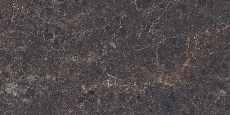 Mexen Slik Emperador Gres glazurat lucios rectificat Brown G1, plăci de pardoseală și perete 120 x 60 cm, luciu înalt