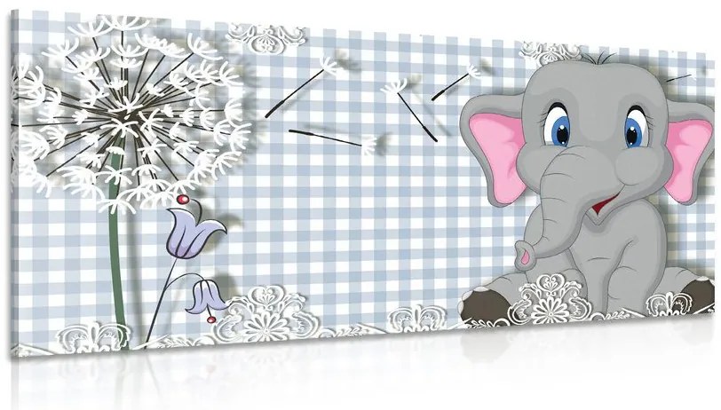 Tablou elefant mic
