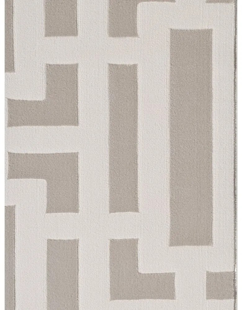 Covor tip traversă gri/crem 80x240 cm Perles Onyx – Elle Decoration