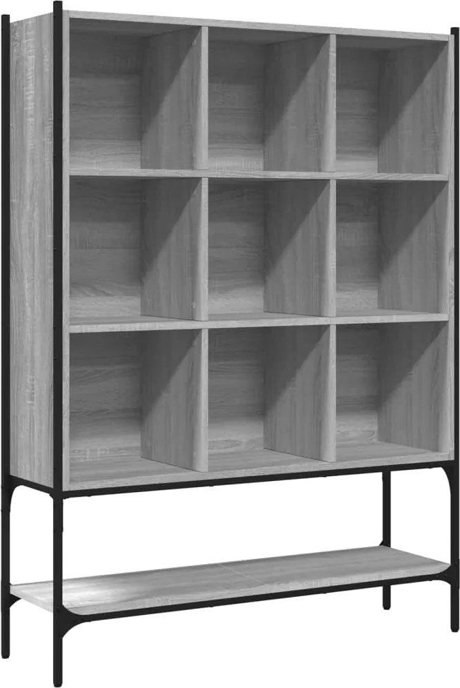 vidaXL Bibliotecă, gri sonoma, 102x30x141,5 cm, lemn prelucrat