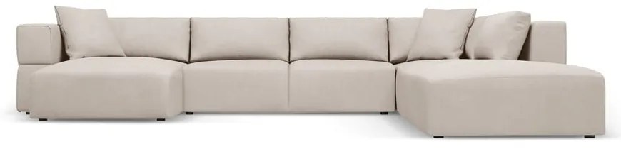 Colțar bej (cu colț pe partea dreaptă/în formă de "U") Esther – Milo Casa