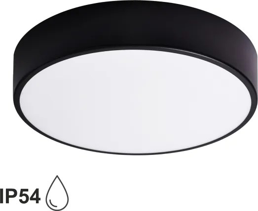 Brilagi - Plafonieră LED RGBW CLARE, dimabilă, pentru baie, 3x E27/9W/230V, IP54, Wi-Fi, neagră