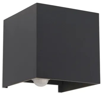 Aplică LED de exteror cu senzor Orion AL 11-1314 CUBE-S LED/13W/230V IP54 antracit
