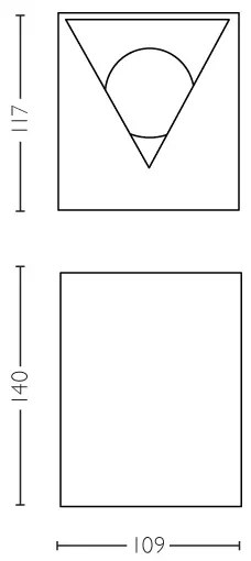 Aplică LED de exterior Philips 17358/47/P0 CISTUS 2xLED/4,5W/230V IP44
