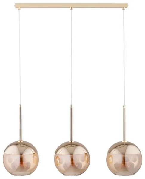 Lustră pe cablu VOLDA 3xE27/60W/230V alamă