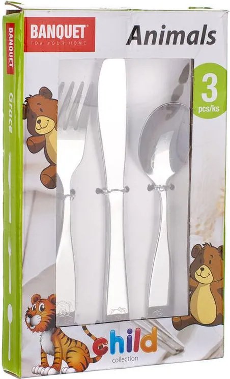 BANQUET Set de banchete de tacâmuri pentru copii ANIMALE