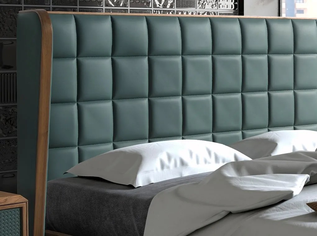 Pat dublu design LUX Dark green 180x200cm