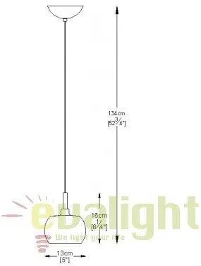 Pendul modern diametru 13cm, CRYSTAL P0076-01A-F4FZ