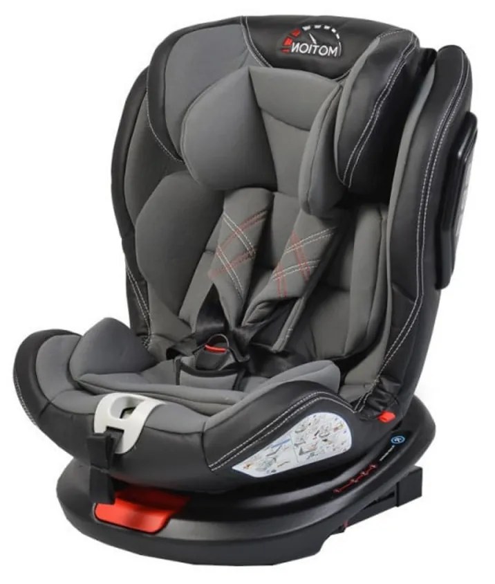 Scaun Auto Pentru Copii cu Isofix NOVOKIDS™ Motion PLUS, Rotire 360°, 0-36 kg, 4 pozitii inclinare, Omologare R-129 i-Size, Transformabil scoica