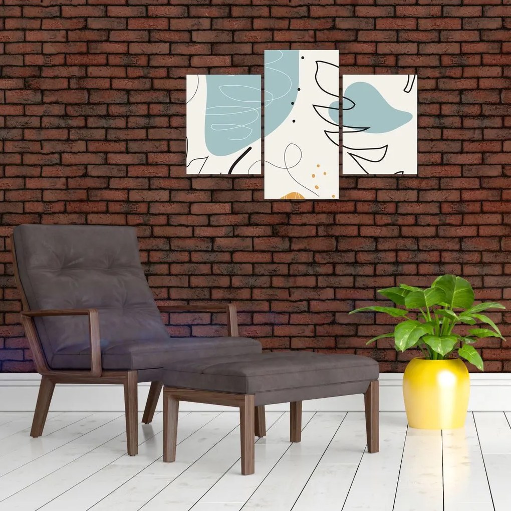 Tablou - Ilustrație de frunze (90x60 cm)