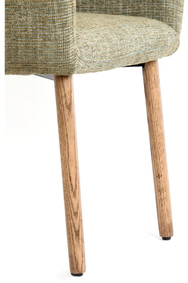 Set de scaune de sufragerie verde deschis cu cotiere 2 buc. tapițat Blaine – Light &amp; Living