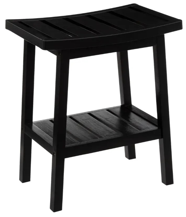 Scaun Harmony Black, bambus, 39.5 x 25.2 x H 46 cm