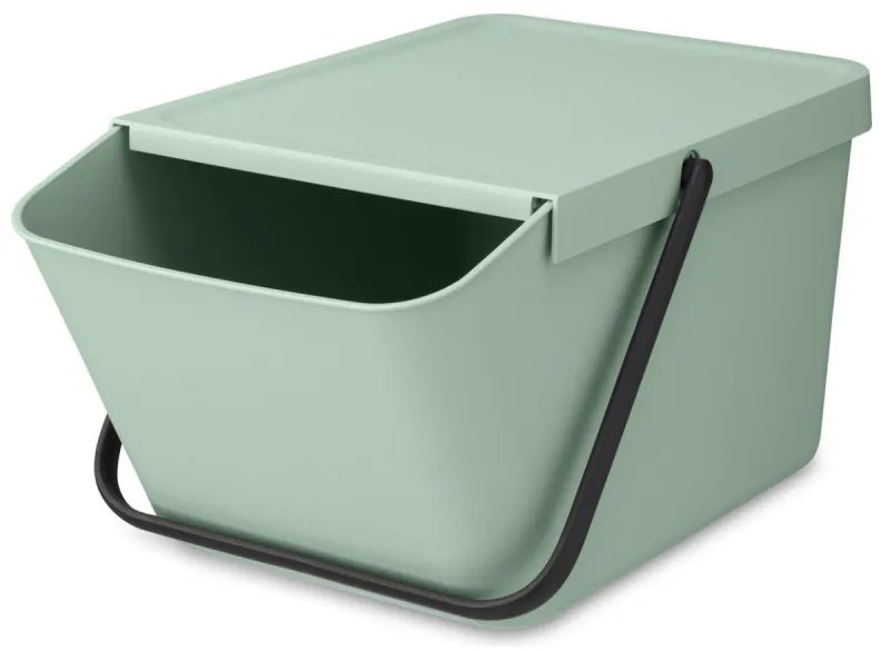 Cos depozitare sau reciclare Brabantia Sort&Go 1006311, 20 L,  22,5x45x28 cm, Stivuibil, Plastic, Verde deschis