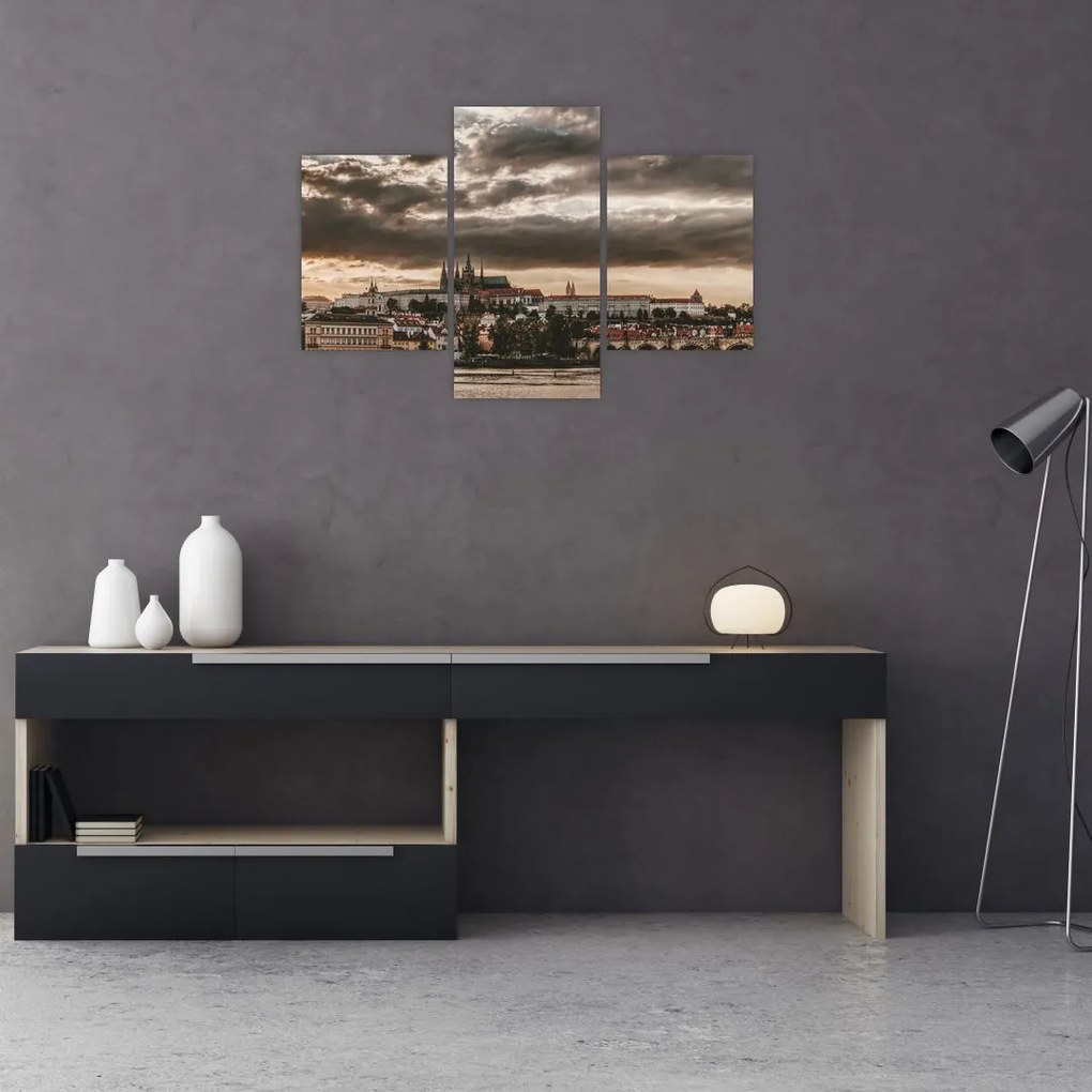 Tablou Castelului Praga în amurg (90x60 cm)