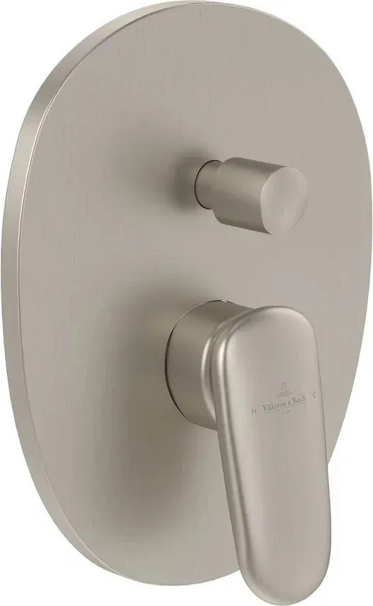 Baterie cada-dus incastrata Villeroy&Boch Antao nichel periat fara corp ingropat