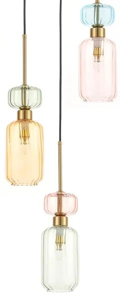 Lustră pe cablu MOLLY 3xE14/40W/230V d. 38 cm colorat