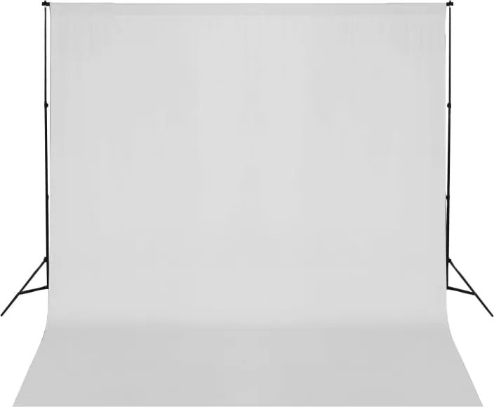 vidaXL Sistem de suport fundal, 600 x 300 cm, alb