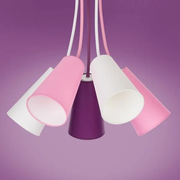 Lustră pentru copii WIRE KIDS 5xE27/15W/230V