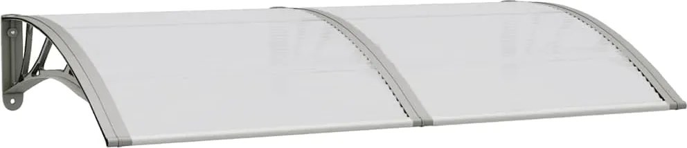vidaXL Copertină de ușă, gri, 150x75 cm, policarbonat