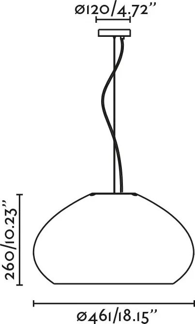 Lustra/ Pendul design decorativ MAR H26cm verde