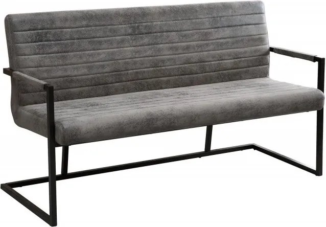 Bancheta design industrial vintage, Imperial 160cm, gri A-38199 VC