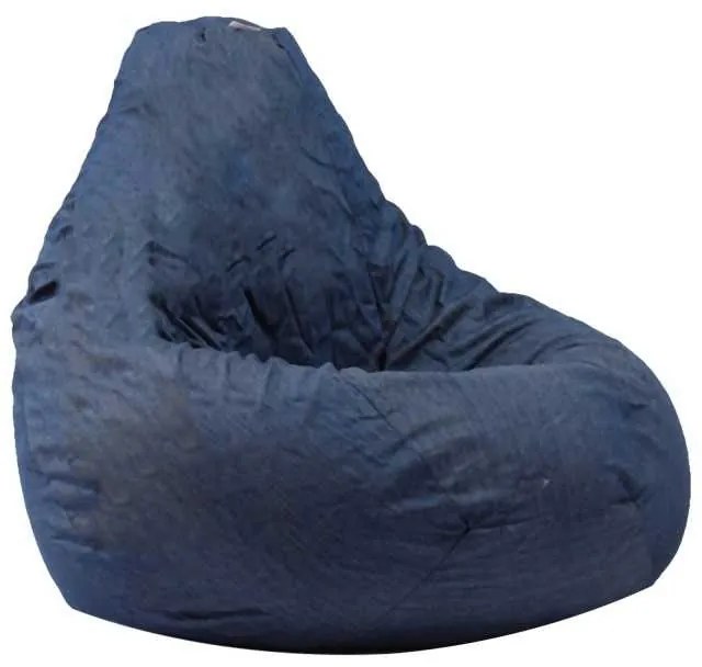Fotoliu Nirvana Hobbit Pufrelax, Material Textil - Blue Denim