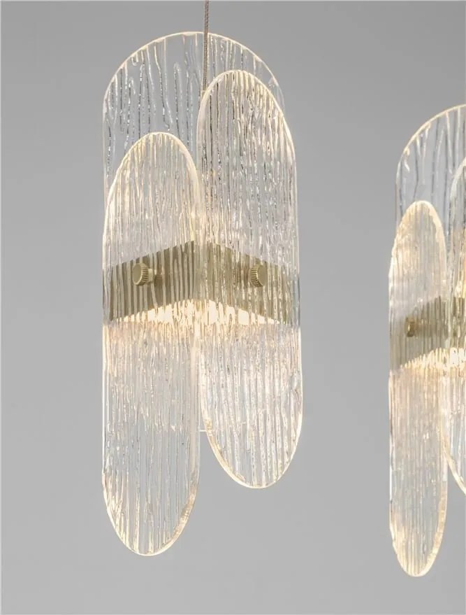 Lustra LED suspendata liniara design decorativ LUCIEN 2700K