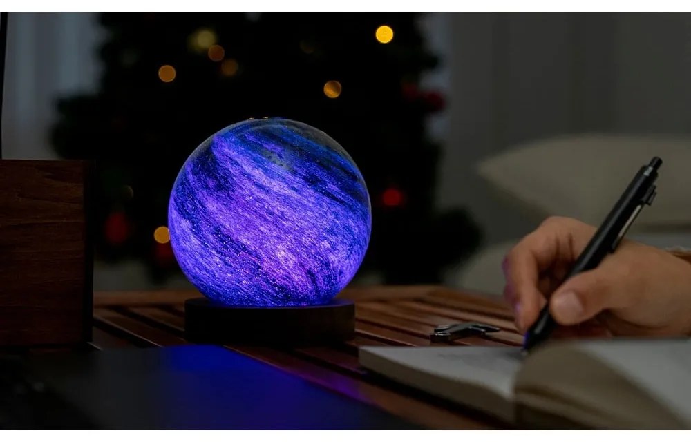 Decorațiune luminoasă maro închis/în culoare naturală închisă cu USB ø 12 cm Stellar Ocean – Gingko