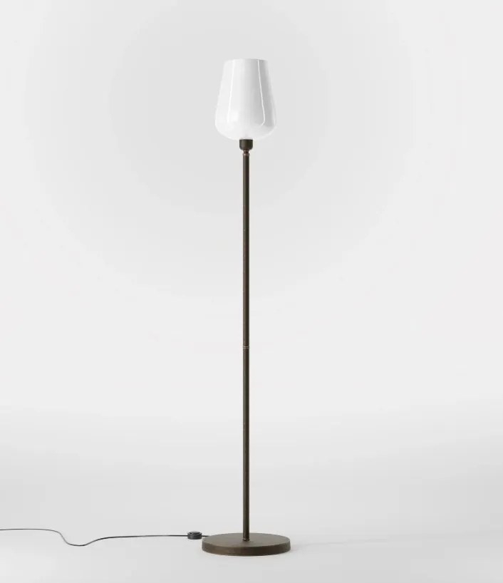 Lampa de podea design italian din alama si sticla Talis