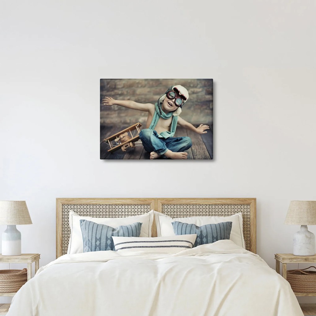 Tablou - Tânăr aviator (70x50 cm)
