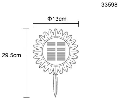 Globo 33598 - Lampă solară LED 0,06W 3V IP44