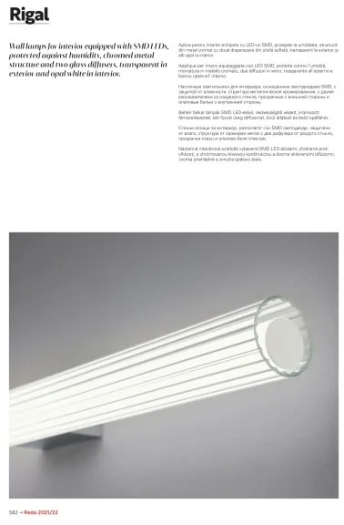 Redo 01-2593 - Lampă LED pentru oglindă de baie RIGAL, 18W, 230V, IP44, crom/alb