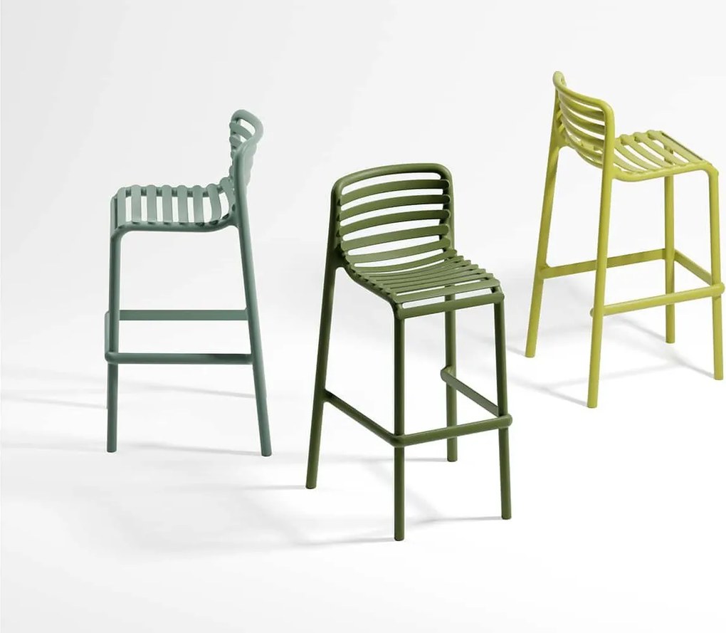 Scaun Bar Exterior Nardi - Doga Stool - Bianco