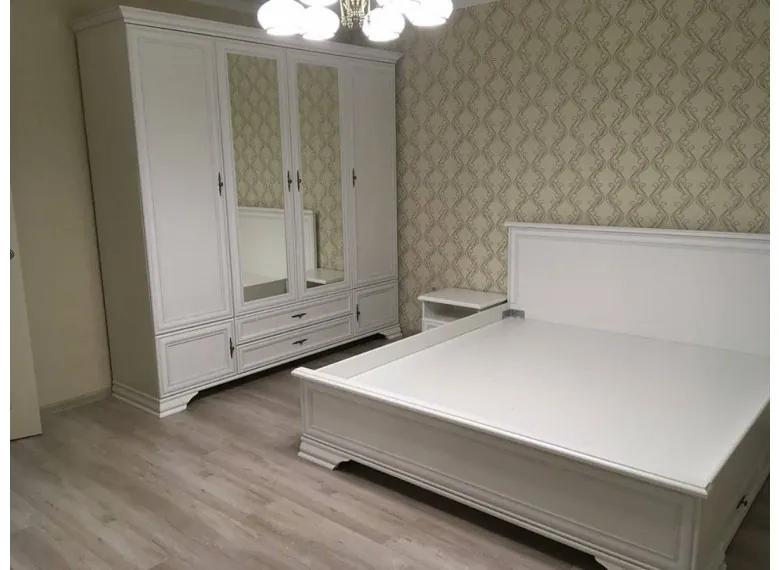 Dormitor Idento Varianta 2, cu dulap 6 Usi, MDF Alb Alpin