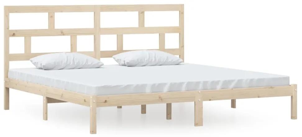 3101238 vidaXL Cadru de pat, 200x200 cm, lemn masiv de pin