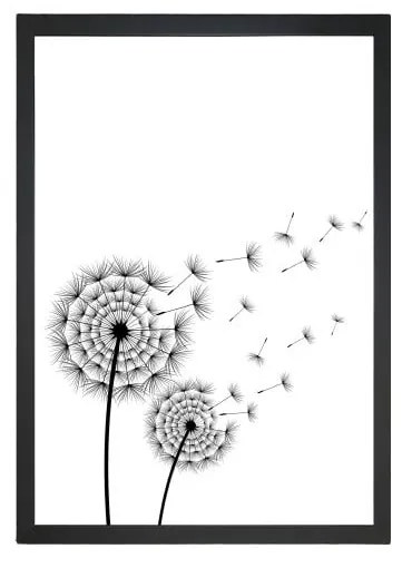 Poster 23x28 cm Blowing Dandelion - Tablo Center