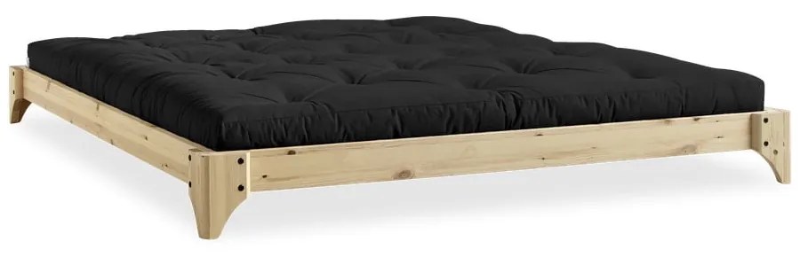 Pat matrimonial din lemn masiv de pin cu somieră 180x200 cm Elan – Karup Design