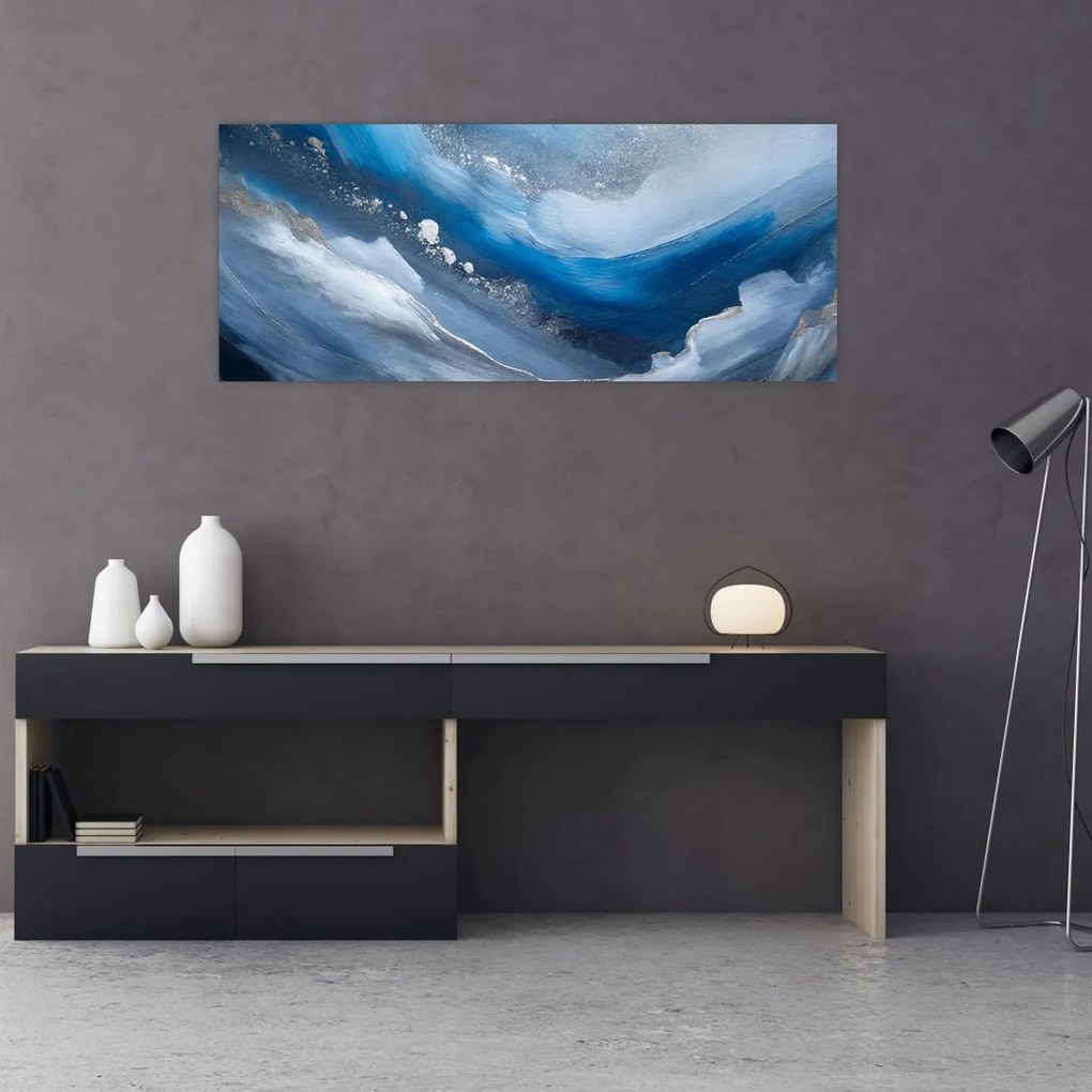 Tablou - Abstractizarea oceanului (120x50 cm)
