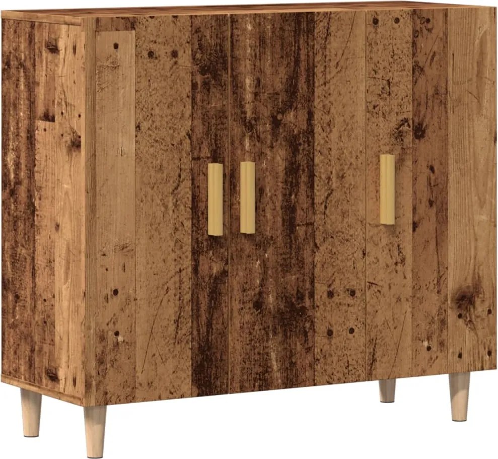 vidaXL Dulap, lemn vechi, 90x34x80 cm, lemn prelucrat