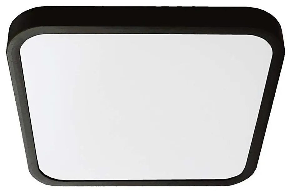 LED plafonieră baie 18W 230V IP44 4000K 25x25 cm negru