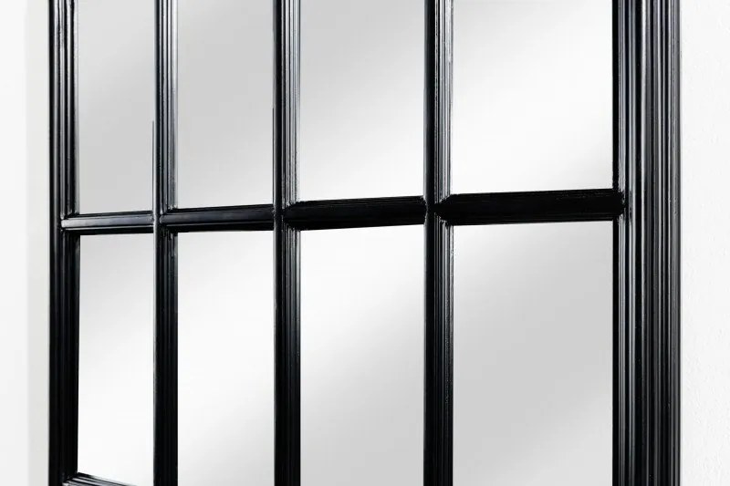 Oglinda design fereastra romantic Shabby Chic Castillo 140cm, negru